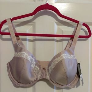 New Vanity Fair Private Collection Women's Light Mauve Lace Full Coverage Contou